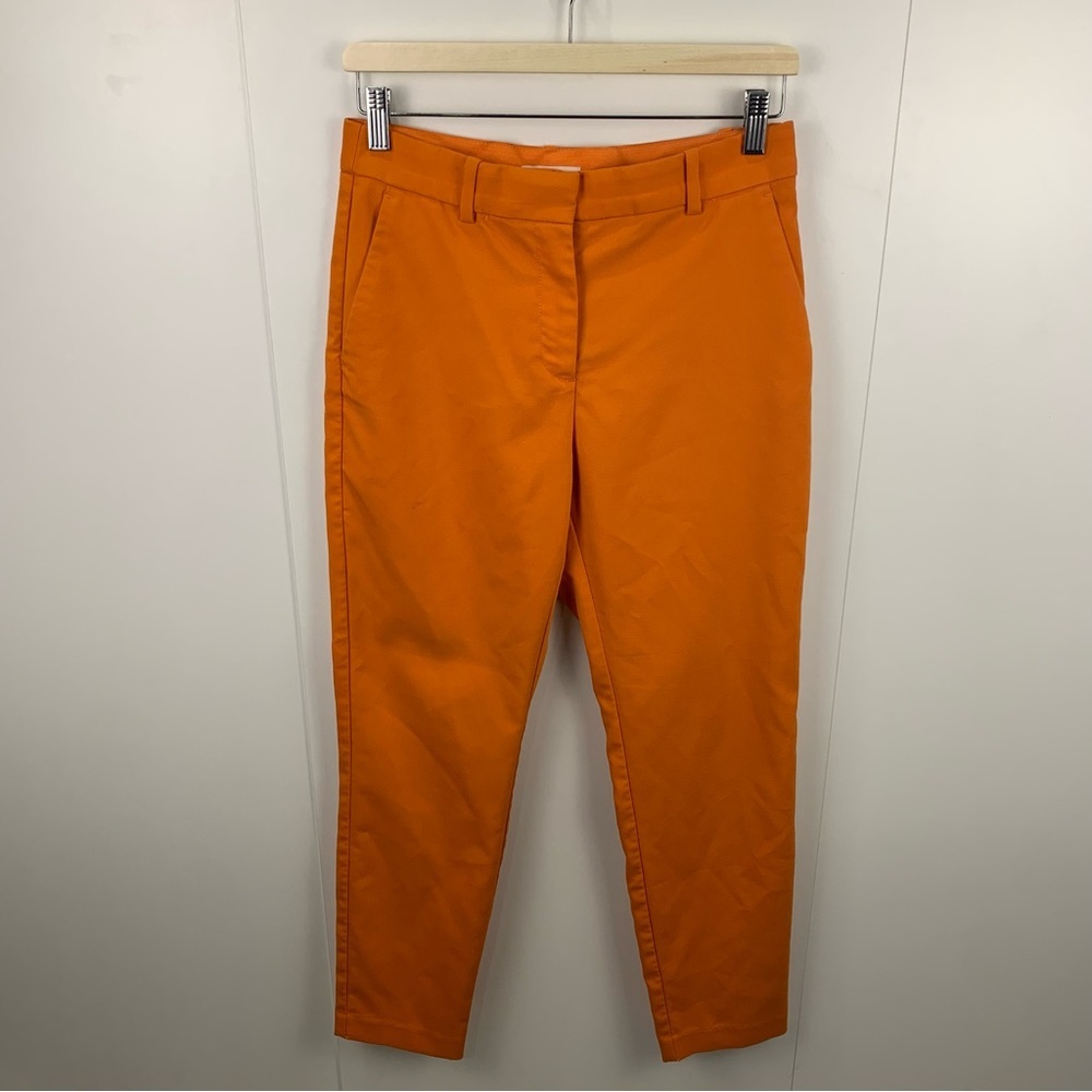 H&M Pumpkin Orange Women's 8 Tapered Trousers Ankle Pants Office Halloween